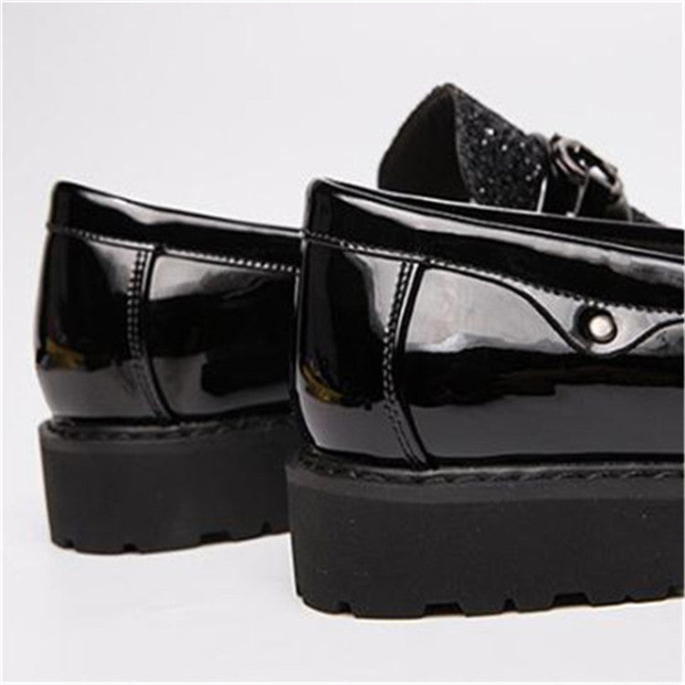 Men Fashion Thick Bottom Pointed Formal Business Leather Shoes, Shoe Size:43