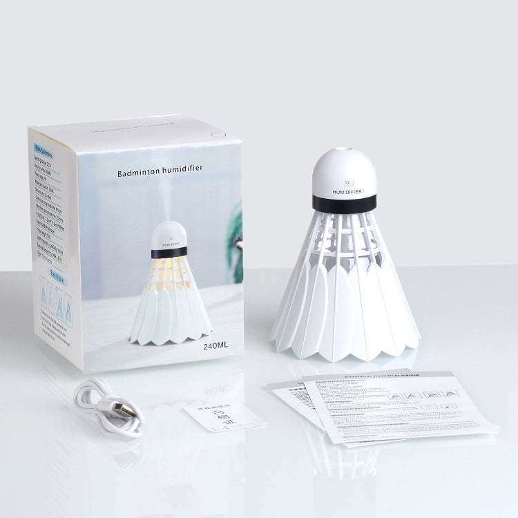 Badminton Ultrasonic Humidifier Air Diffuser Mist Maker with LED Night Light Air Purifier