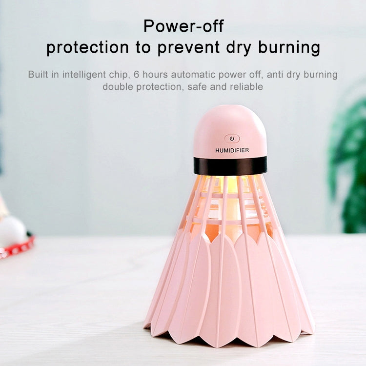 Badminton Ultrasonic Humidifier Air Diffuser Mist Maker with LED Night Light Air Purifier