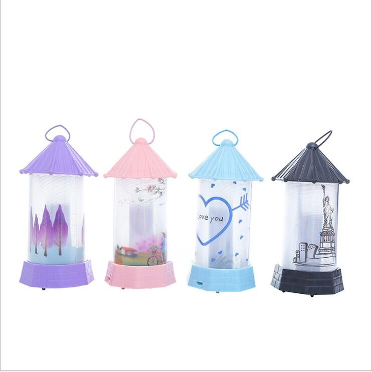 Retro Simulation Flame Light LED Light Christmas Gift Party Decoration, Random Color Delivery