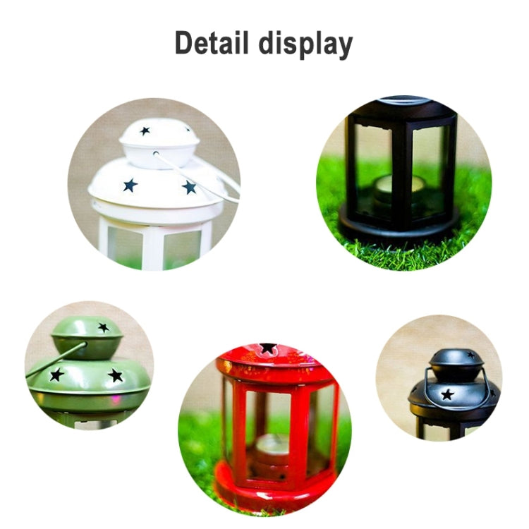 2 PCS Christmas Wrought Iron Windproof Lamp Creative Candlestick Decoration