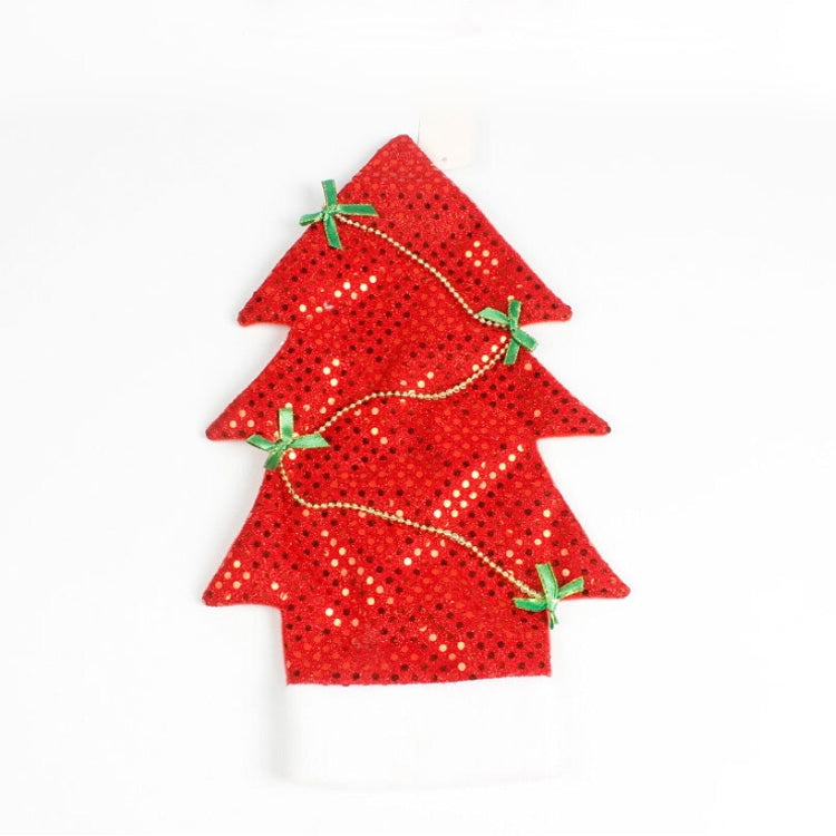 2 PCS Christmas Tree Shaped Red Wine Bottle Set Ornament