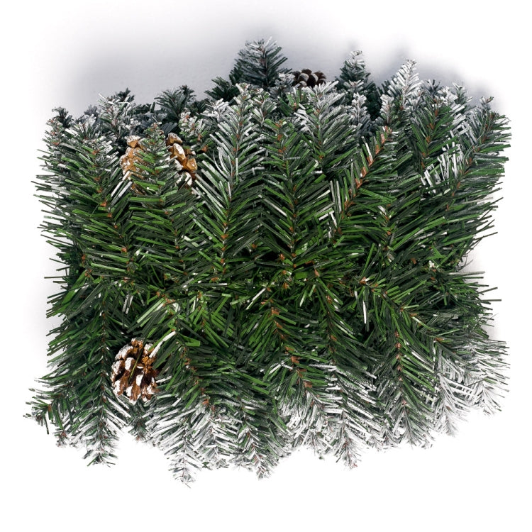2 PCS Christmas PVC Rattan Door and Window Pine Cone Decoration Supplies, Size:2.7m