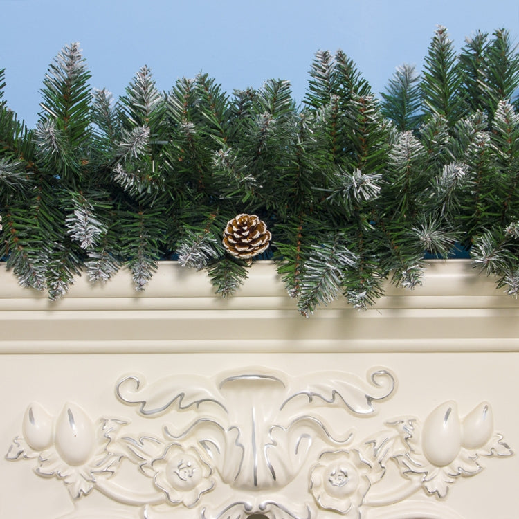 2 PCS Christmas PVC Rattan Door and Window Pine Cone Decoration Supplies, Size:2.7m
