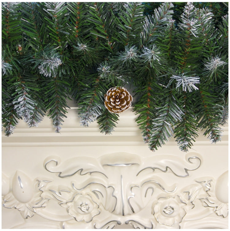2 PCS Christmas PVC Rattan Door and Window Pine Cone Decoration Supplies, Size:2.7m