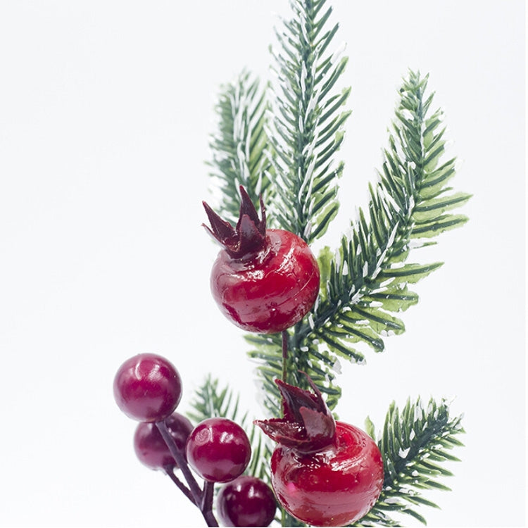 2 PCS Creative Christmas Pine Needles Cutting Table Decoration