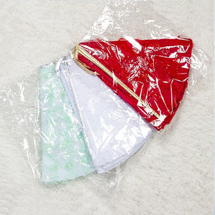 2 PCS Christmas Fabric Lace Christmas Tree Bottom Decoration Tree Skirt, Size:80x80CM(White)