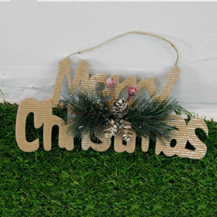 2 PCS Christmas Decoration Letter Card Christmas English Letter Card Pendant