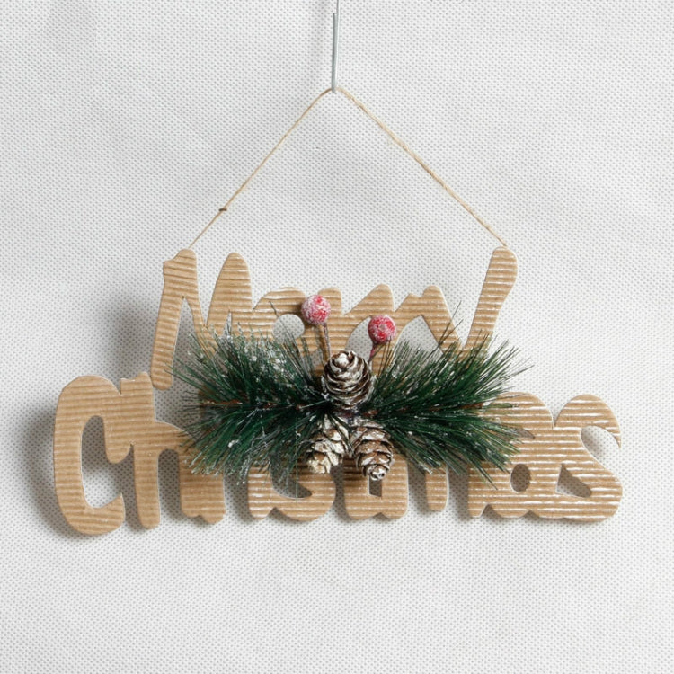 2 PCS Christmas Decoration Letter Card Christmas English Letter Card Pendant