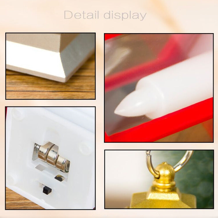 2 PCS Christmas Home Garden Transparent Portable Wind Light Ornament