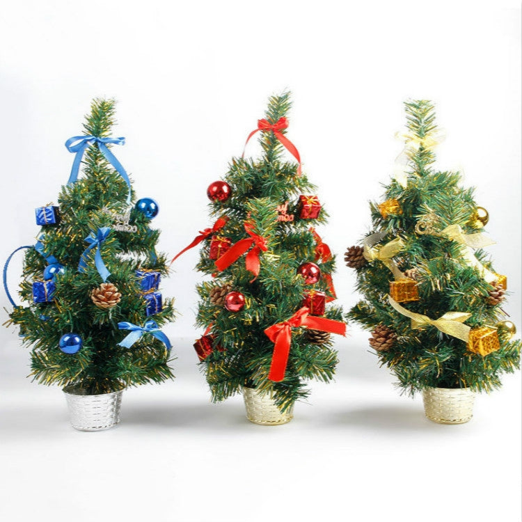 2 PCS Christmas Pine Cone Ball Gift Bag Decoration(Blue)