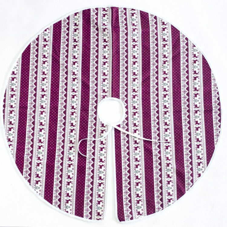 2 PCS Creative Christmas Tree Bottom Fabric Decorative Print Tree Skirt, Size:120x120CM
