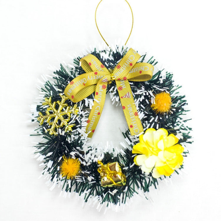 2 PCS Christmas Simulation Pine Cone Red Fruit Bow Wreath Accessories Scene Decoration