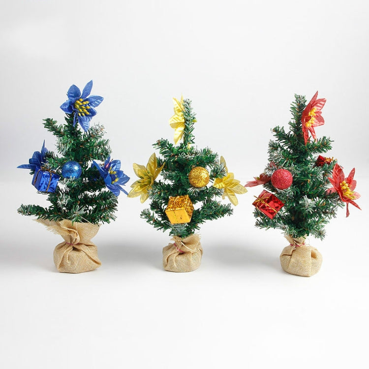 2 PCS Christmas Delicate Mini Christmas Tree(Blue)