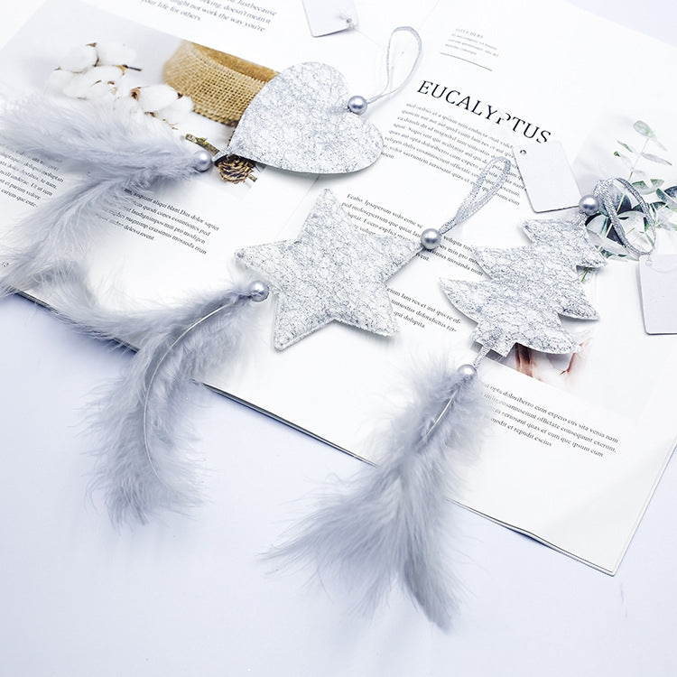 2 Packs Christmas Tree Closet Accessories Scene Decoration, Style:Love