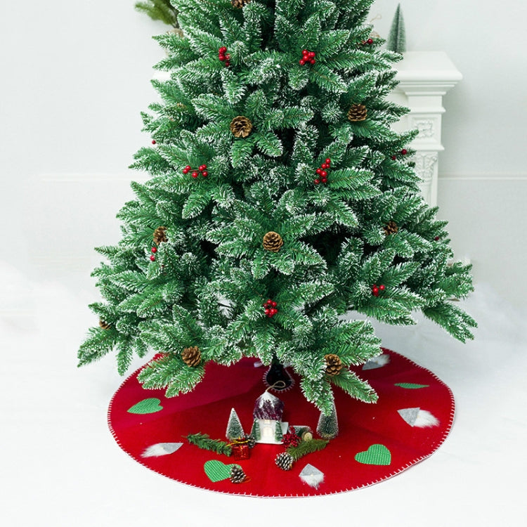 2 PCS Christmas Tree Bottom Decoration Tree Skirt Festival Layout Props, Size:100x100CM