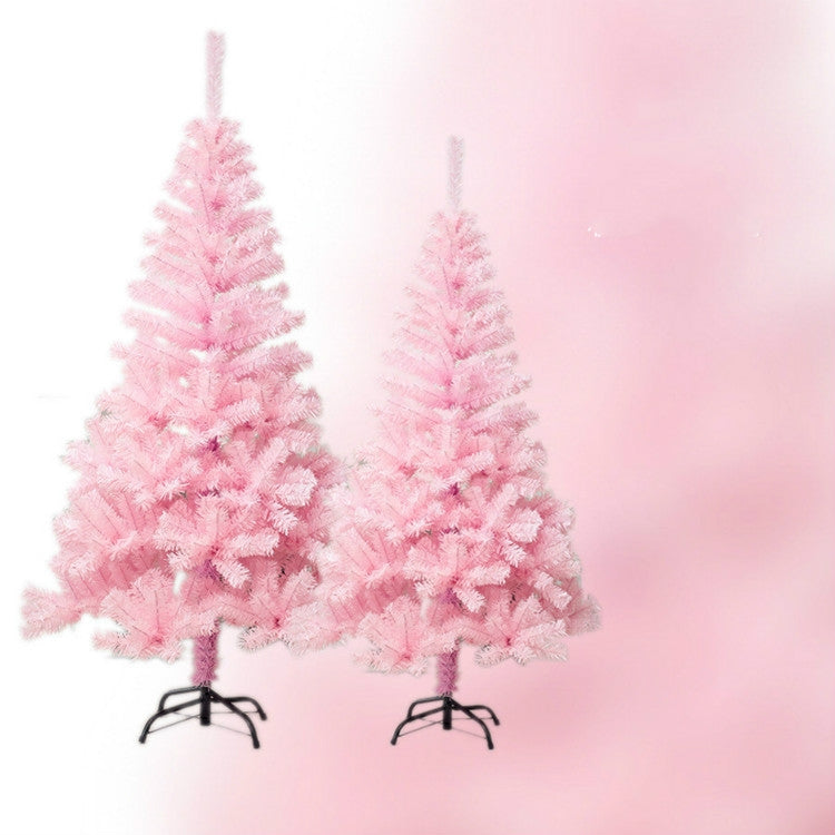 2 PCS Christmas Pink PVC Christmas Tree Decoration Supplies, Size:80x180CM