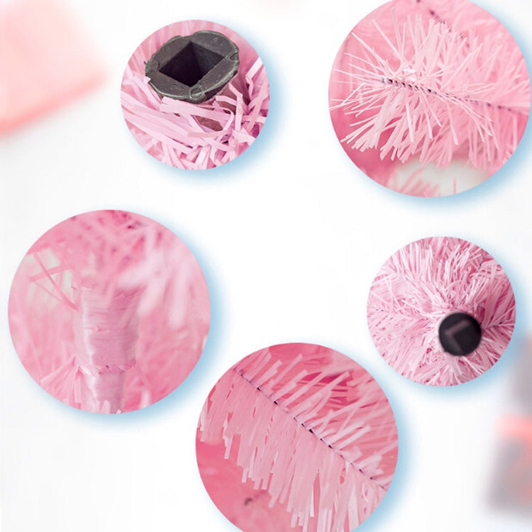 2 PCS Christmas Pink PVC Christmas Tree Decoration Supplies, Size:80x180CM