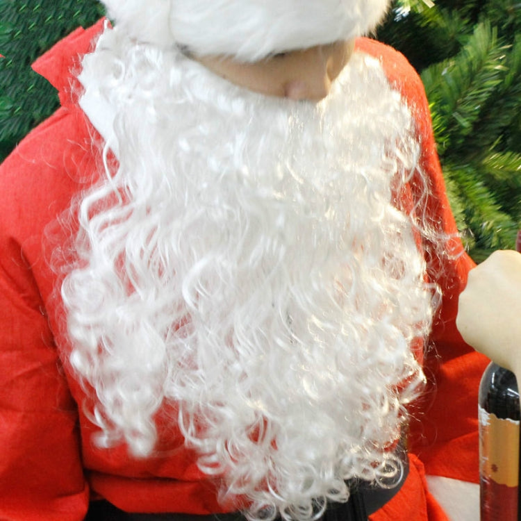 2 PCS Christmas Creative White Santa Beard Decorative Props