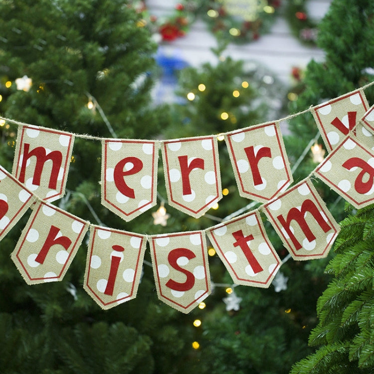2 Bags Christmas Fabric Letter Bunting Decoration
