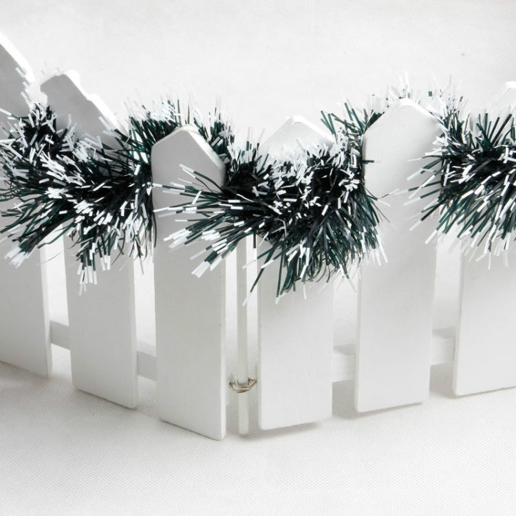 2 PCS Christmas Green with White Tops Accessories Scene Decoration