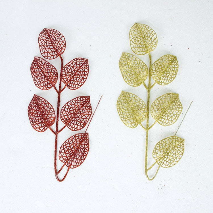 2 Bags Christmas Tree Colorful Leaf Pendant Decoration
