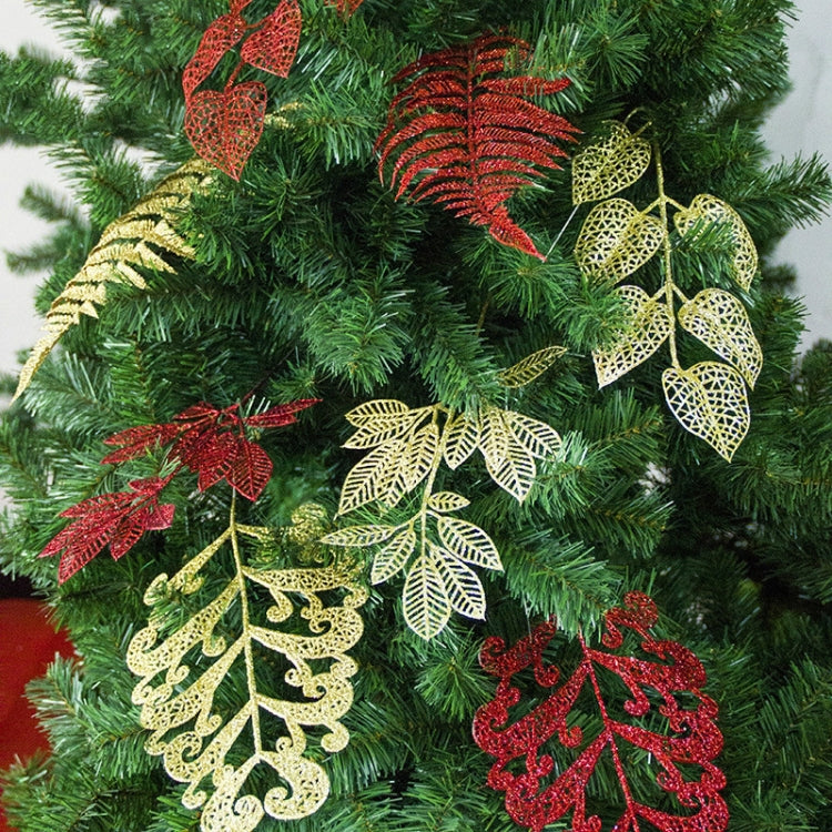 2 Bags Christmas Tree Colorful Leaf Pendant Decoration
