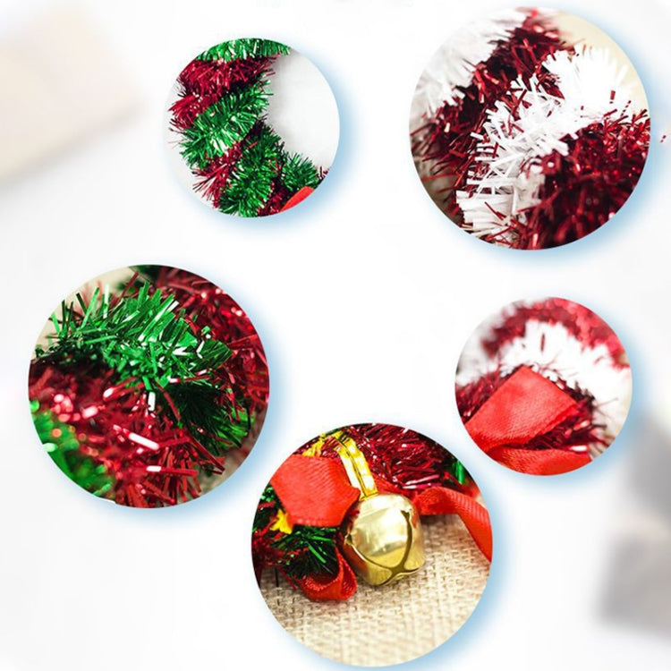 2 PCS Christmas Tree Tops Christmas Candy Cane Bells Decoration Pendant