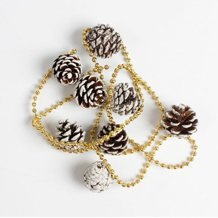 2 PCS Creative Christmas Tree Pine Cone Pendant Decoration