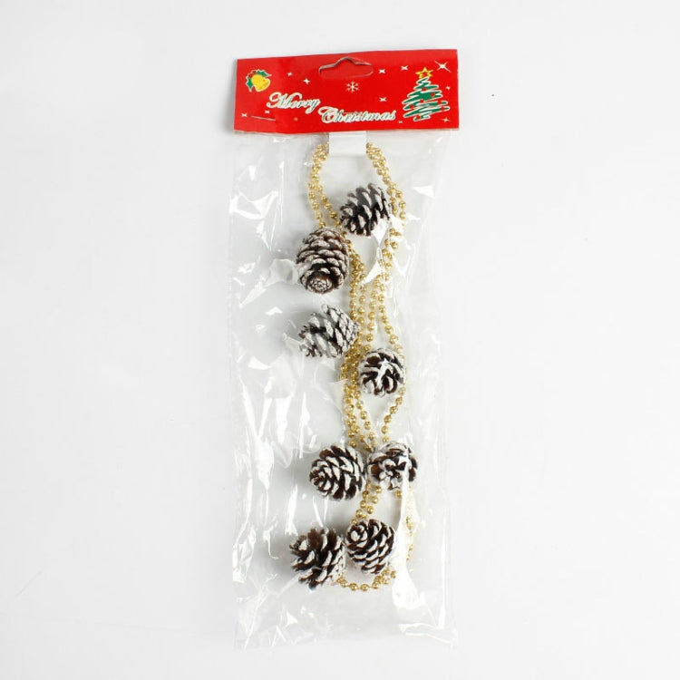 2 PCS Creative Christmas Tree Pine Cone Pendant Decoration