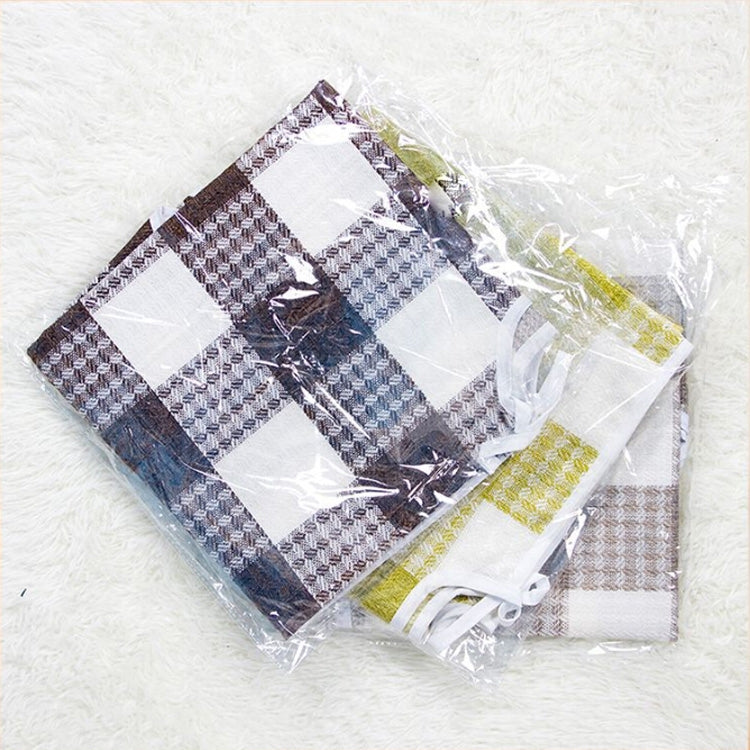 2 PCS Christmas Plaid Fabric Christmas Tree Bottom Decoration Tree Skirt(Dark Coffee)