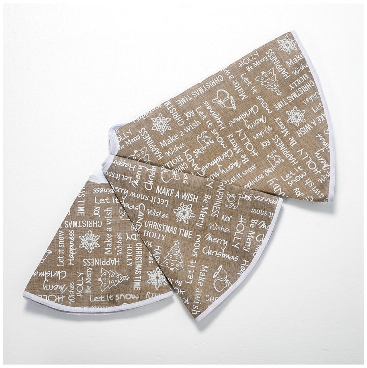 2 PCS Christmas Fabric Letter Print Christmas Tree Bottom Decoration Tree Skirt, Size:100cm