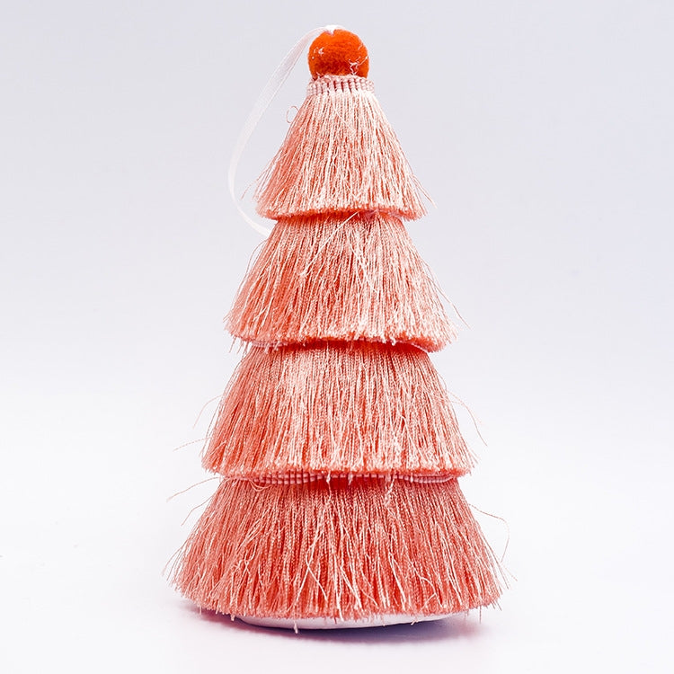 2 PCS Tassel Christmas Tree Ornaments Creative Home Decoration Ornaments