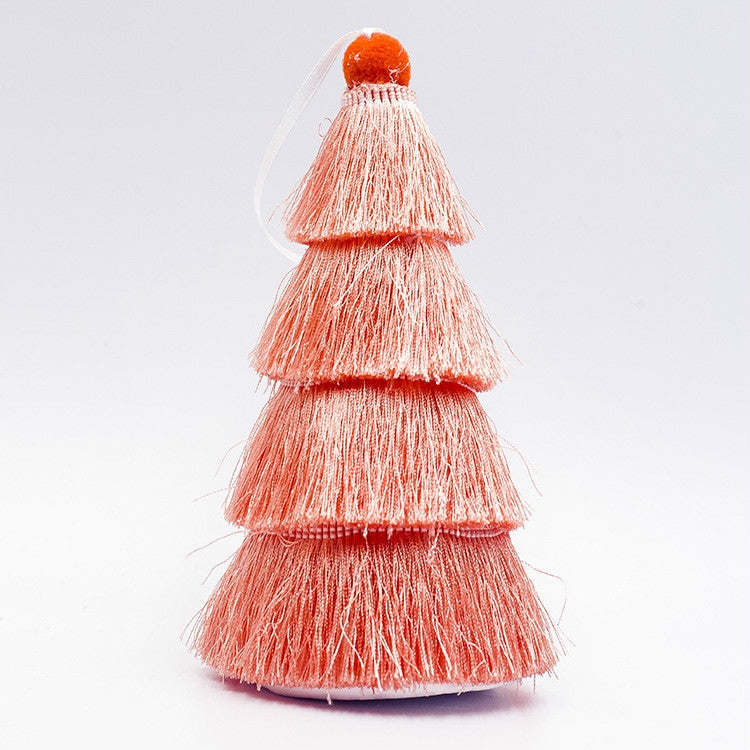 2 PCS Tassel Christmas Tree Ornaments Creative Home Decoration Ornaments