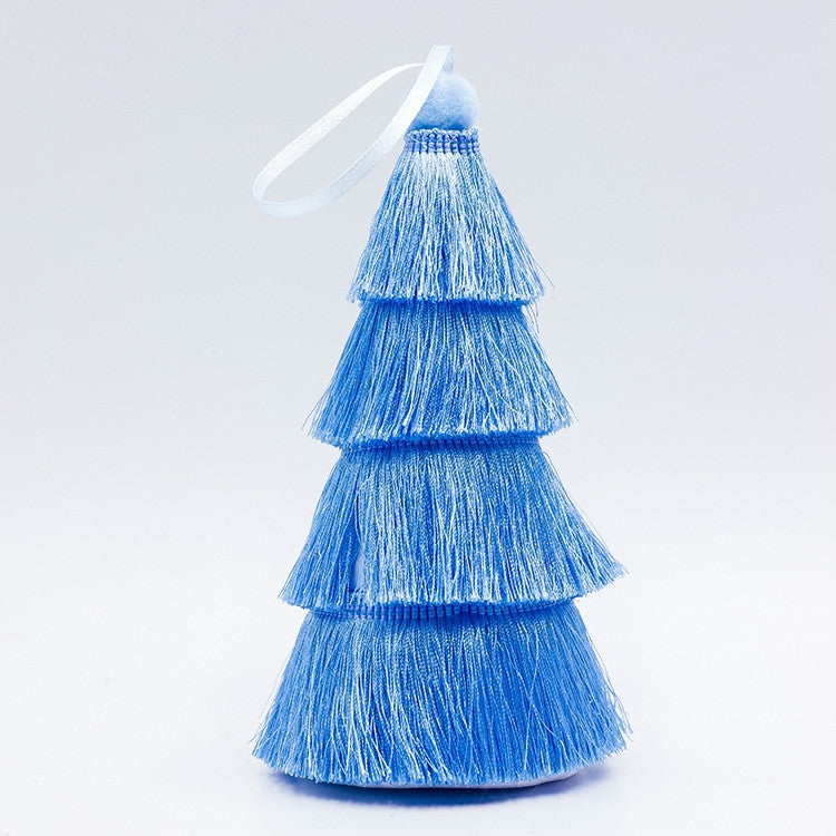 2 PCS Tassel Christmas Tree Ornaments Creative Home Decoration Ornaments