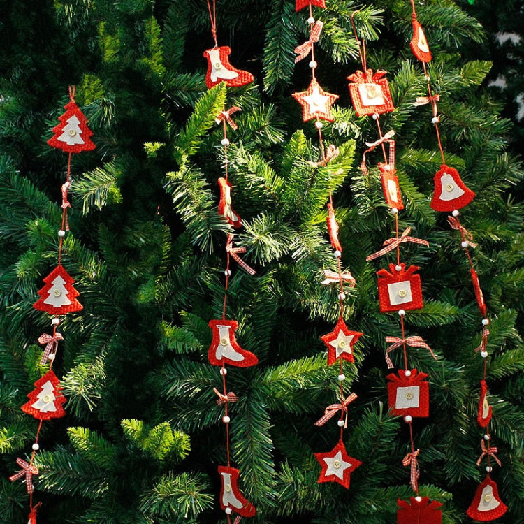 2 PCS Christmas Mall Window Christmas Tree Decoration Pendant