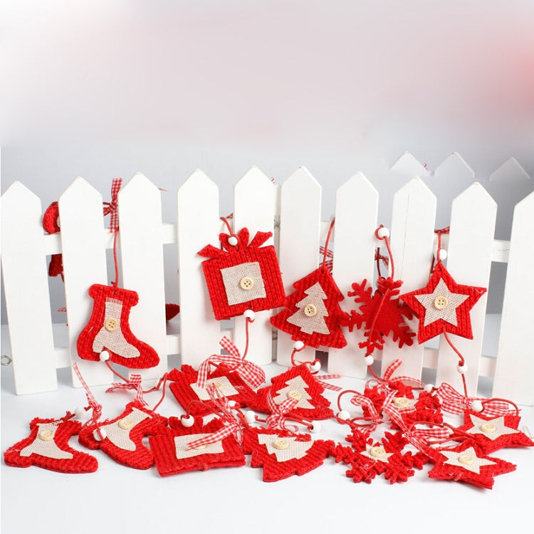 2 PCS Christmas Mall Window Christmas Tree Decoration Pendant
