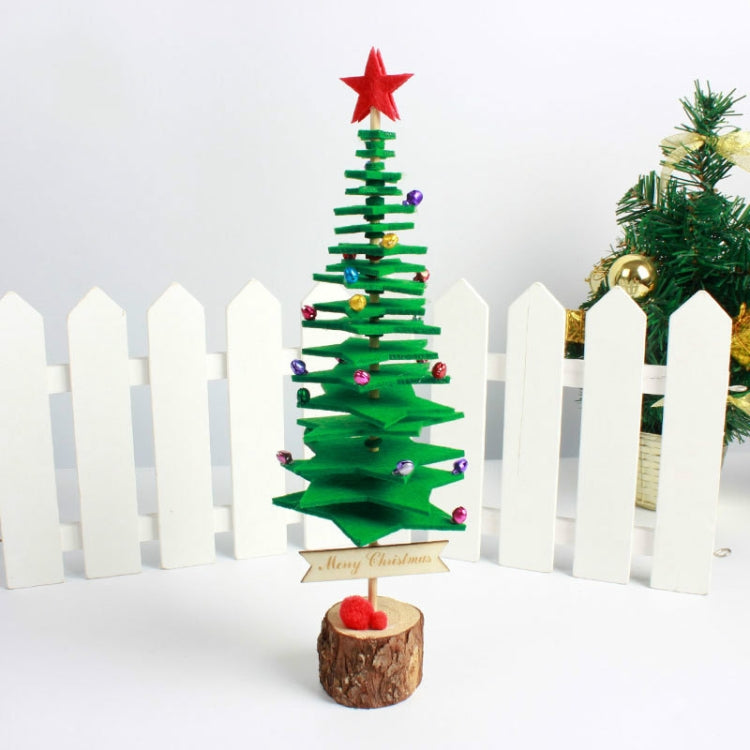 2 PCS Christmas DIY Non-woven Christmas Tree desktop Decoration Supplies