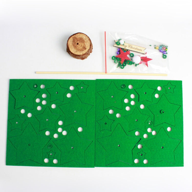 2 PCS Christmas DIY Non-woven Christmas Tree desktop Decoration Supplies