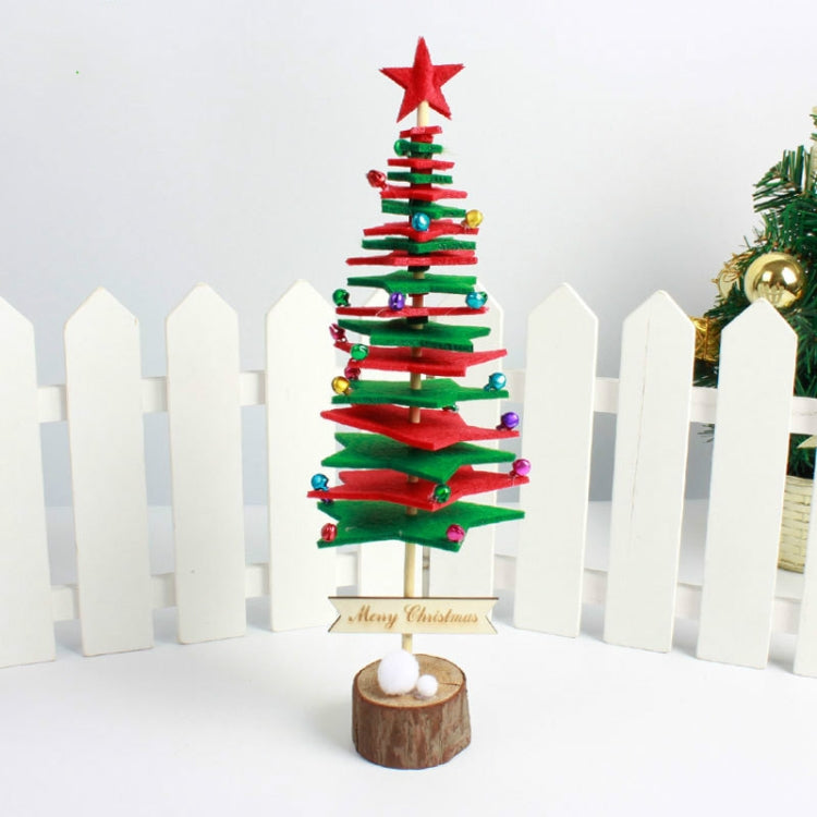2 PCS Christmas DIY Non-woven Christmas Tree desktop Decoration Supplies