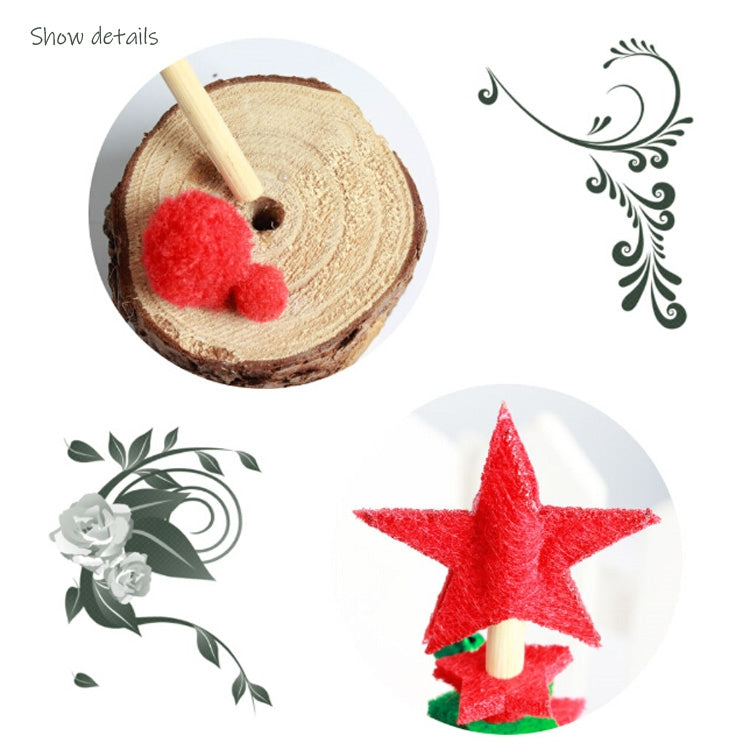 2 PCS Christmas DIY Non-woven Christmas Tree desktop Decoration Supplies