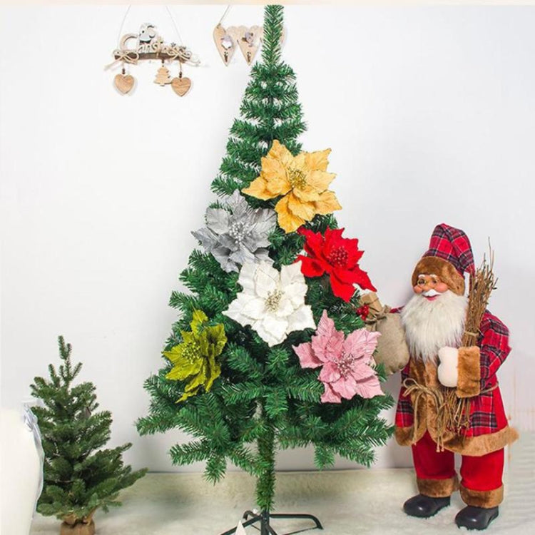 2 PCS Christmas Artificial Flower Leaves Flower Arrangement  Christmas Tree Decoration