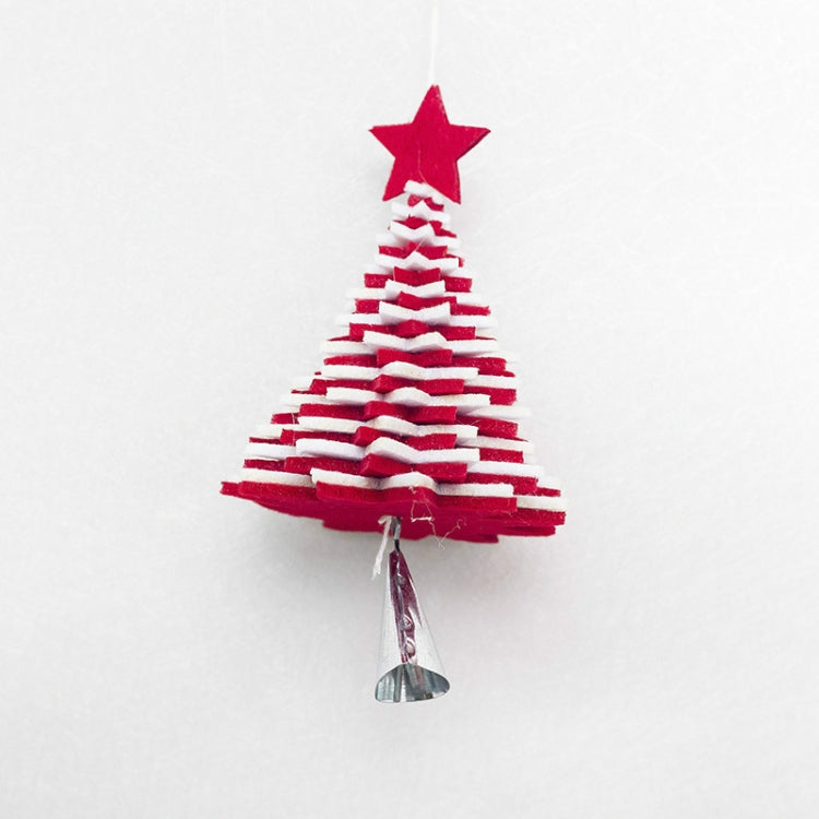 2 PCS Creative Flannel Bell Ornaments Christmas tree Metal Decorative Pendants Ornaments