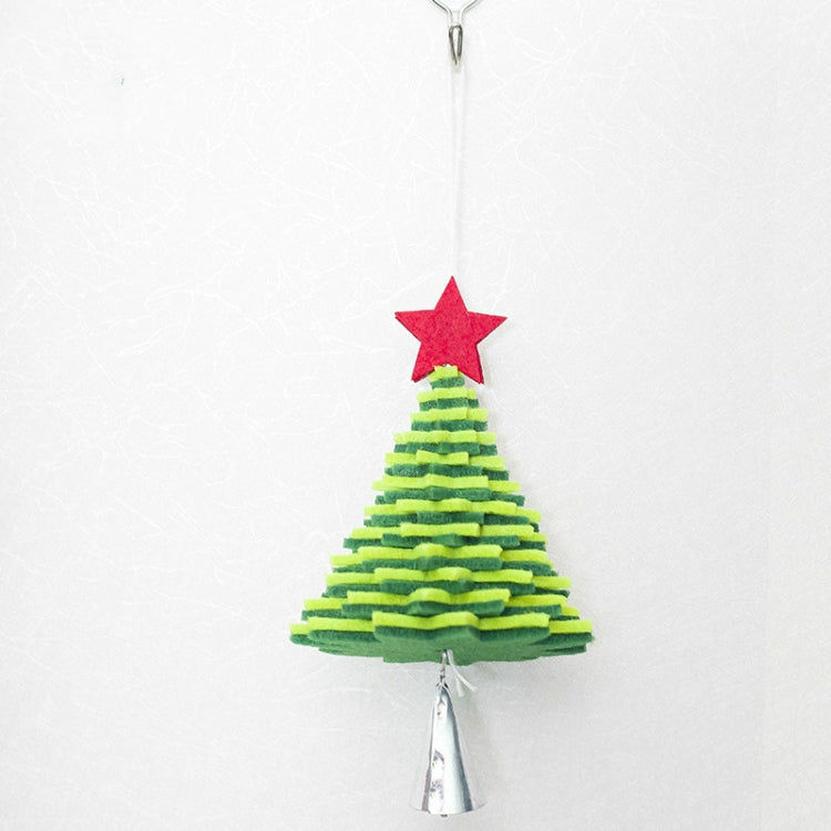 2 PCS Creative Flannel Bell Ornaments Christmas tree Metal Decorative Pendants Ornaments