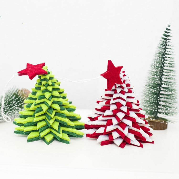 2 PCS Creative Flannel Bell Ornaments Christmas tree Metal Decorative Pendants Ornaments
