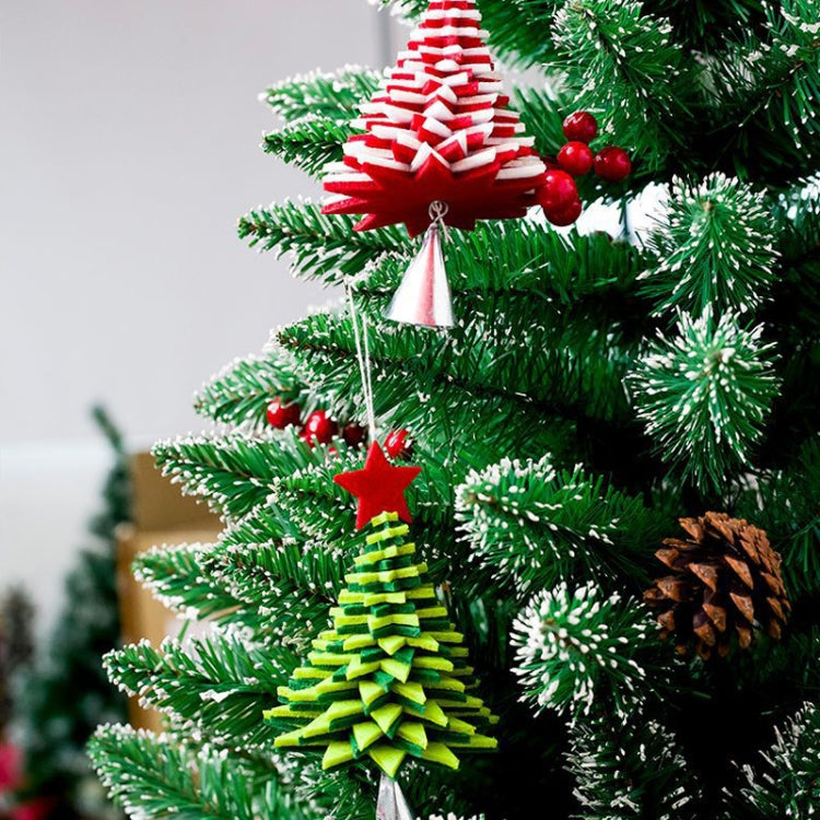 2 PCS Creative Flannel Bell Ornaments Christmas tree Metal Decorative Pendants Ornaments