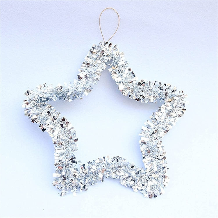5 PCS Christmas Five-pointed Star PVC Color Strip Garland Pendant Decoration