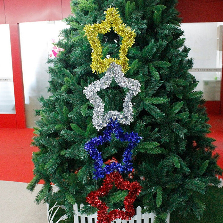 5 PCS Christmas Five-pointed Star PVC Color Strip Garland Pendant Decoration