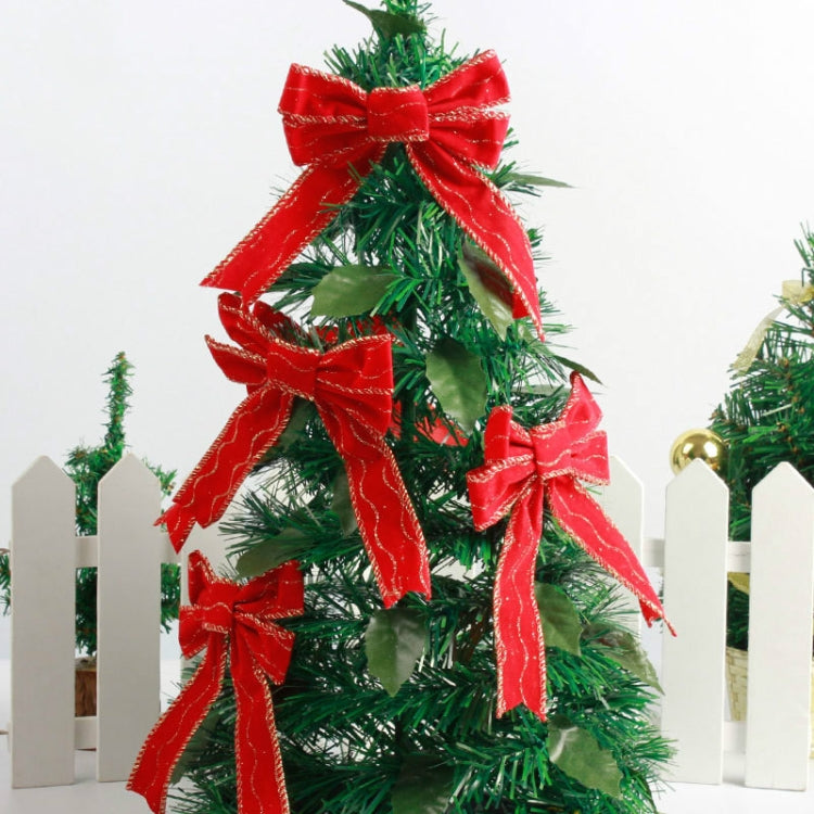 3 PCS Christmas PVC Red Bow Decoration