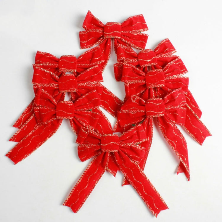 3 PCS Christmas PVC Red Bow Decoration